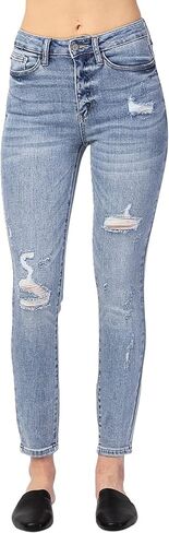 Judy Blue Women's High Waist Destroyed Skinny Jeans (15, Light Blue) in Saudi Arabia