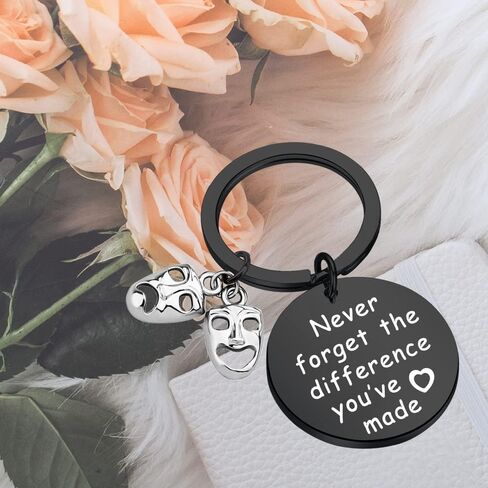 MYOSPARK Theatre Keychain Drama Mask هدية مجوهرات مأساة وكوميديا in Saudi Arabia