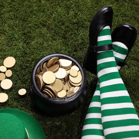 إكسسوارات يوم القديس باتريك للنساء من إيريش بارادايس مجموعة أزياء شامروك ترتر عصابة رأس سانت باتريك توتو القرط البرسيم الجوارب مخطط سانت باتريك هدايا حفلة القديس باتريك 5 قطع in Kuwait