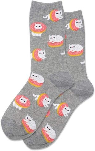 Hotsox Donut Cat Socks 1 Pair in Saudi Arabia