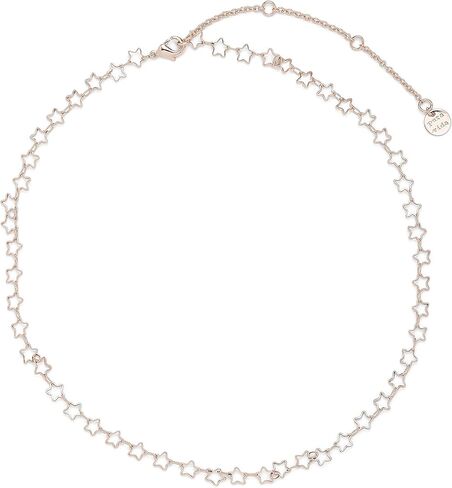 Pura Vida 14" Silver or Rose Gold Seeing Stars Choker Necklace - Brand Charm, 3" Extender in Saudi Arabia