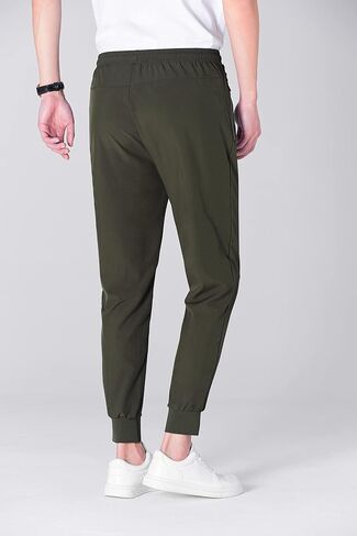 Ancient Star Mens Lightweight Joggers Sweatpants with Zipper Pocket Athletic Quick Dry Pants for Workout Running in Kuwait