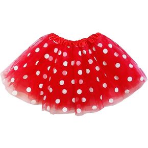 Red & White Mouse Kids, Adult, or Plus Size POLKA DOT TUTU SKIRT Halloween Costume Dress Up