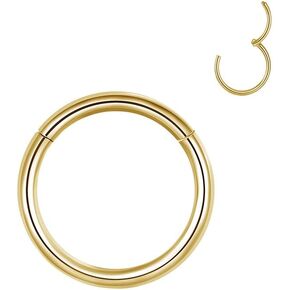 أقراط للنساء، 316 حلقات من الفولاذ المقاوم للصدأ على شكل حلقات غضروف للأنف وحلق للشفاه بقطر 18/20 جرام من 6 مم إلى 8 مم in Kuwait