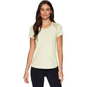 RBX Activewear Workout T-Shirt for Women, Breathable Mesh Panel Gym Running Tee Stretchy Super Soft Gym Top with Mesh in Saudi Arabia