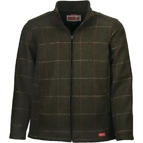 Stormy Kromer The Boundary Jacket – Men’s Full Zip Wool Jacket with Fleece Backing