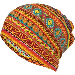 Retro Native American Beanie Hats for Women Winter Knitted Caps Soft Warm Knit Hat Unisex