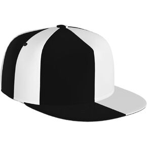 Pure Split Black and White Baseball Hat Women Men Black White Trucker Hat Adjustable Black White Snapback Baseball Cap