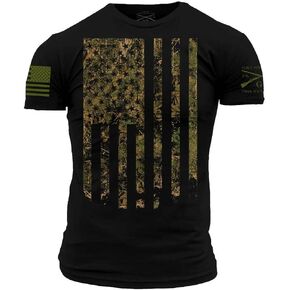 Outdoors Camo Flag Men's T-Shirt