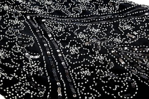 Letter Love Women 1920s Gatsby V-Neck Sequin Art Deco Flapper Dress with 20s Accessories Set in Saudi Arabia