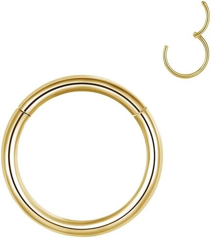 أقراط للنساء، 316 حلقات من الفولاذ المقاوم للصدأ على شكل حلقات غضروف للأنف وحلق للشفاه بقطر 18/20 جرام من 6 مم إلى 8 مم in Kuwait