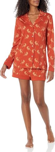 Cosabella Women's Bella Printed Comfort Long Sleeve Top Boxer Pajama Set in Saudi Arabia