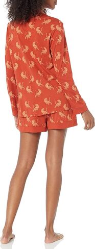 Cosabella Women's Bella Printed Comfort Long Sleeve Top Boxer Pajama Set in Saudi Arabia