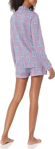 Cosabella Women's Bella Printed Comfort Long Sleeve Top Boxer Pajama Set in Saudi Arabia