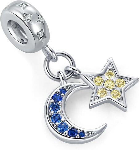 NARTGO سحر الأرض والشمس والقمر والنجمة الشمسية المتوافقة مع أساور Pandora Charms in Saudi Arabia