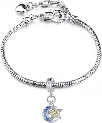 NARTGO سحر الأرض والشمس والقمر والنجمة الشمسية المتوافقة مع أساور Pandora Charms in Saudi Arabia