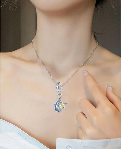 NARTGO سحر الأرض والشمس والقمر والنجمة الشمسية المتوافقة مع أساور Pandora Charms in Saudi Arabia