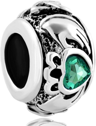 Claddagh سلتيك الأيرلندية الحب الصداقة BFF أفضل صديق سحر للأساور سحر عيد ميلاد المرأة متوافق مع أساور باندورا in Kuwait