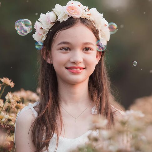 فتاة هدية المعمودية الأولى، قلادة من الفضة الاسترليني المتقاطعة من اللؤلؤ للنساء، هدايا المناولة الأولى، المعمودية المسيحية، هدية LDS، هدايا تأكيد للفتيات المراهقات، هدايا عيد الفصح للابنة الروحية in Kuwait