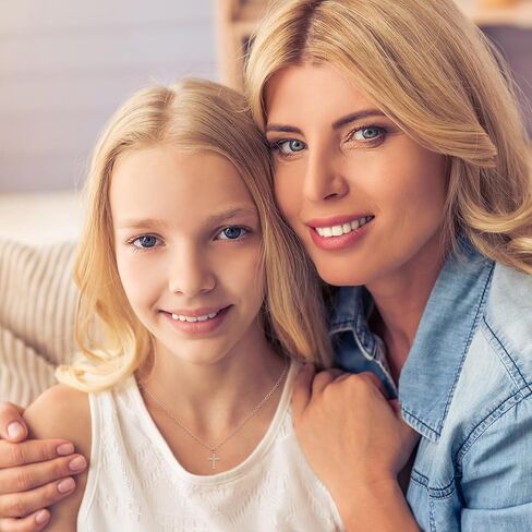 فتاة هدية المعمودية الأولى، قلادة من الفضة الاسترليني المتقاطعة من اللؤلؤ للنساء، هدايا المناولة الأولى، المعمودية المسيحية، هدية LDS، هدايا تأكيد للفتيات المراهقات، هدايا عيد الفصح للابنة الروحية in Kuwait