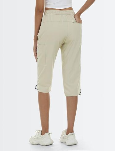 MoFiz Women's Capri Pants Lightweight Hiking Cargo Shorts Quick Dry Water Resistant Outdoor Athletic Casual Pants Pockets in Saudi Arabia