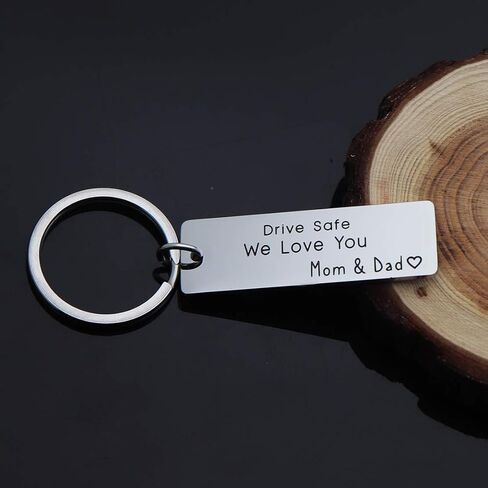 هدية سلسلة مفاتيح Drive Safe لعيد الميلاد السادس عشر Sweet 16 Keychain هدية سائق جديدة من Dad Mom in Kuwait