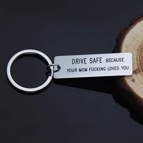 Drive Safe Keychain Gift for 16th Birthday Sweet 16 Keychain New Driver Gift from Dad Mom in Saudi Arabia