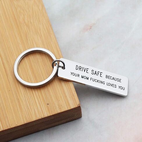 Drive Safe Keychain Gift for 16th Birthday Sweet 16 Keychain New Driver Gift from Dad Mom in Saudi Arabia