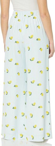 The Drop Women's Lemon Print Silky Pull-On Pants by @carolinecrawford in Saudi Arabia