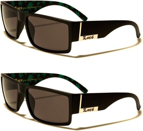 نظارة شمسية Locs مكونة من قطعتين، نظارات شمسية سوداء على شكل عصابة in Kuwait