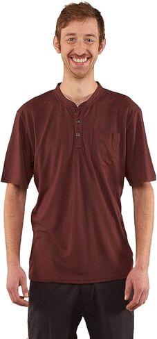 قميص ركوب الدراجات من Club Ride Apparel Rambler Technical Henley - قميص رجالي قصير الأكمام لركوب الدراجات in Kuwait