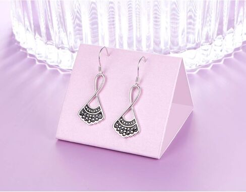 Sterling Silver RBG Dissent Collar Earrings Dangle Drop Stud Jewelry Gifts for Women Fan of Ruth Bader Ginsburg in Saudi Arabia