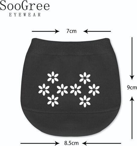 SooGree 6 أزواج من الجوارب النسائية غير المرئية وغطاء أصابع القدم بطانة نصف الجوارب سلسة غير قابلة للانزلاق نصف الجوارب in Saudi Arabia