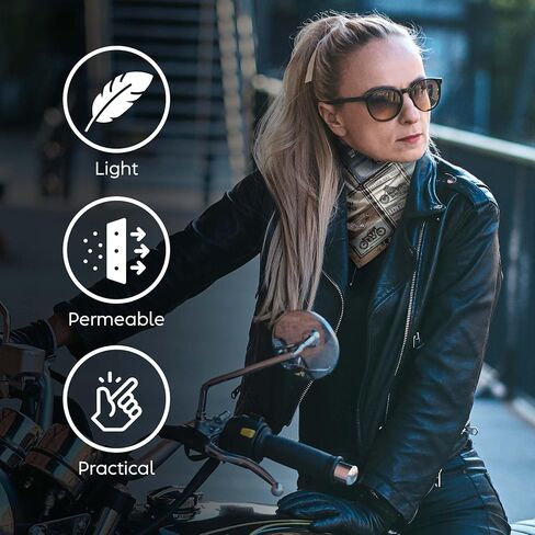 Unisex Neck Scarf 23"x23" Small Square | Headband Scarf Motorcycle Bandana Men & Women Head Scarf Breathable Lightweight in Kuwait