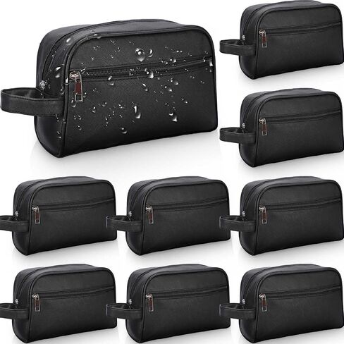 Abbylike 9 Pcs Toiletry Bag for Men Big Travel Bag Mens Shaving Bag Water Resistant Make up Cosmetic Bag for Men Room Toiletries Accessories Organizer Door Essentials(Black) in Saudi Arabia
