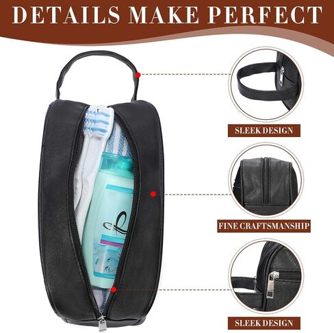 Abbylike 9 Pcs Toiletry Bag for Men Big Travel Bag Mens Shaving Bag Water Resistant Make up Cosmetic Bag for Men Room Toiletries Accessories Organizer Door Essentials(Black) in Saudi Arabia