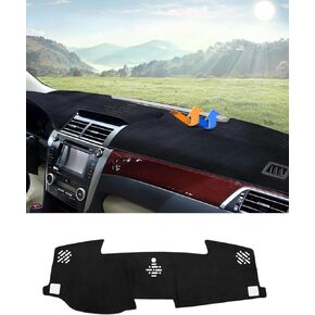 Autorder Dashboard Cover Mat for 2012-2017 Toyota Camry Accessories Dash Cover Flannel Dash Mat Sunshade Glare UV Rays Protector