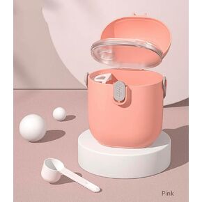Formula Container to Go- Baby Essentials, Formula Dispenser, Travel essentials, Baby Formula Dispenser on the Go, Outdoor Picnic, Portable Container for Milk Powder, Snacks, Candy, Fruits (Purple)