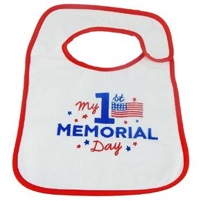 Hello Baby Wonder Baby's First Memorial Day Bib - 1pk