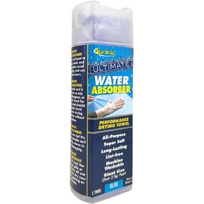 STAR BRITE Ultimate Water Absorber - Large Performance Drying Towel - Super Soft, Lint Free, Chemical Resistant & Dries Without Leaving Scratches - Blue (042046)