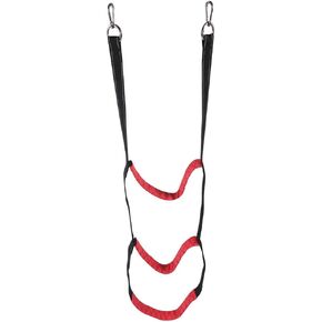 Boat Rope Ladder，Boat Rope Ladder Extension,Assist Boat Folding Ladder,Swim Ladder for Sailboat ,Kayak, Canoeing (3 Steps Red Ladder)