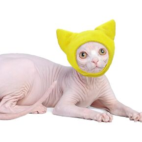 Sphynx Cat Hat Ear Protector Cat Covering Ears Hat for Hairless Cats Hat Head Protector