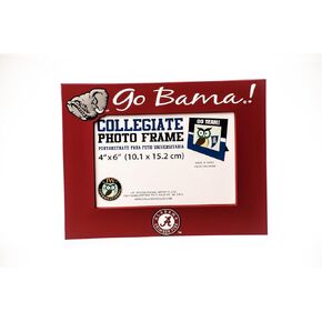 Collegiate Pulse ALABAMA CRIMSON TIDE PVC PHOTO FRAME, HOLDS 4"X6" PICTURE