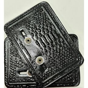 Wrestlers Belt Wall Mount Leather Wall Hanger Black Twin Pack