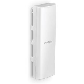 TRENDnet 14 dBi WiFi 6 AX1200 Outdoor Directional PoE Access Point, TEW-940APBO, 5GHz WiFi 6 Point-to-Point Bridge, 1 x Gigabit PoE (in) Port, and 1 x Gigabit Port, 14 dBi Directional Antenna, White