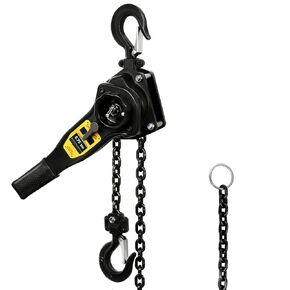 Lever Chain Hoist 2205LBS 10FT,1T Manual Ratchet Chain Puller Hoist for Building Garages Warehouse Automotive Machinery (2205LBS-10FT)