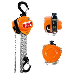 TKK 550lbs Chain Hoist 1/4 Ton - 10FT Chain Mini Hand Hoist, Heavy Duty Pulley Hoist, and 2 Hooks for Garages, Warehouses, and Automotive Tasks in Saudi Arabia