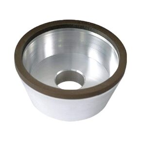 HHIP 2404-4125 3-3/4 x 1/8 x 1-1/4 Inch D11V9 Flaring Cup Diamond Wheel