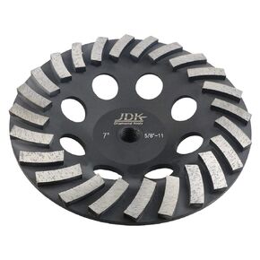 7 Inch Diamond Grinding Wheel for Concrete and Masonry 24 Segments with 5/8’’-11 Arbor