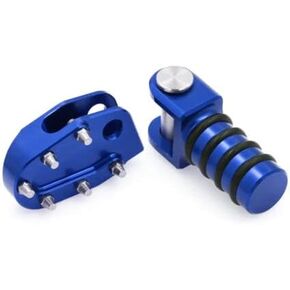 Rear Cleats Brake Pedal Shift Lever Toe Peg Compatible With DRZ400E 2000-2023,DRZ 400S 2000-2023,DRZ 400SM 2005-2023 (Black)